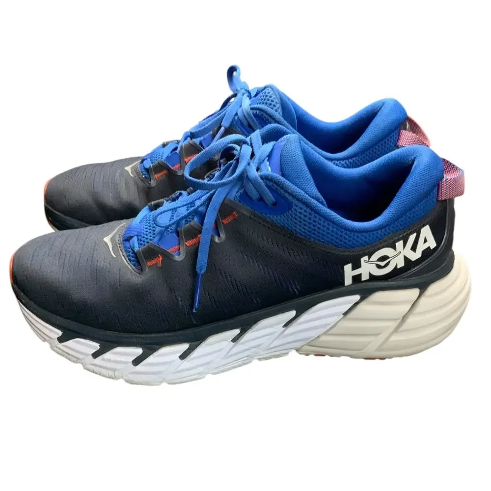 HOKA Gaviota 3 Men’s 10 D Blue Black Running Shoes Stability Cushioned Sneaker